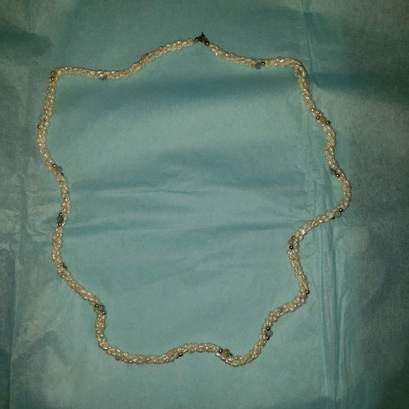 Freshwater Pearl Necklace Gold Tone & Green Beads - Picture 4 of 8